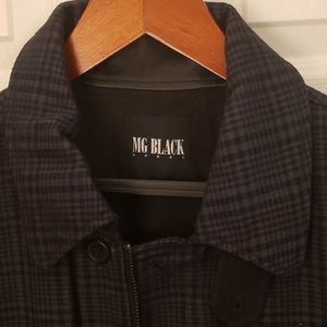 MG Black Label Grey & Blk Plaid Coat